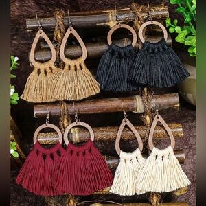 2/$10 NEW! Bohemian Tassel Drop Earrings Cute Boho Beach